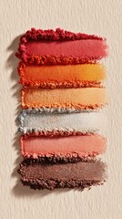 Fototapeta premium Colorful eyeshadow swatches