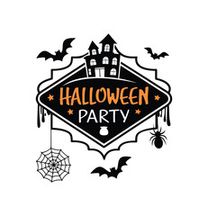 Halloween Party T-shirt Design Spooky Haunted House Graphic
