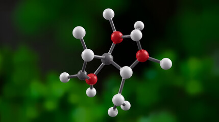 Thalidomide theratogenic drug molecule.
