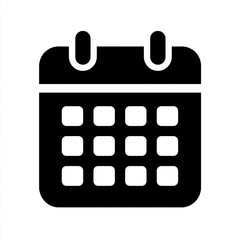 black calendar icon