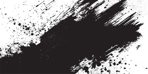 Grunge black and white grunge texture template. Dark dirty dust overlay background. Vector illustration Vector grunge abstract texture
