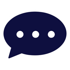 Fototapeta premium Chat Bubble Icon – Message and Communication Illustration