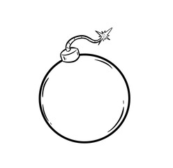 bomb digital illustration drawing white background