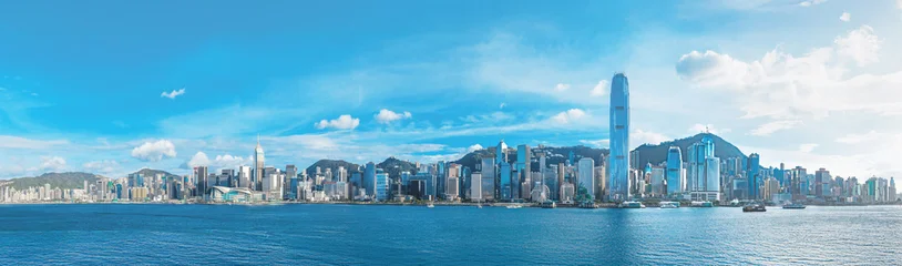 Fototapeten Skyline Latest August 2025 Hong Kong panorama skyline Victoria Harbor in day time  © Shing