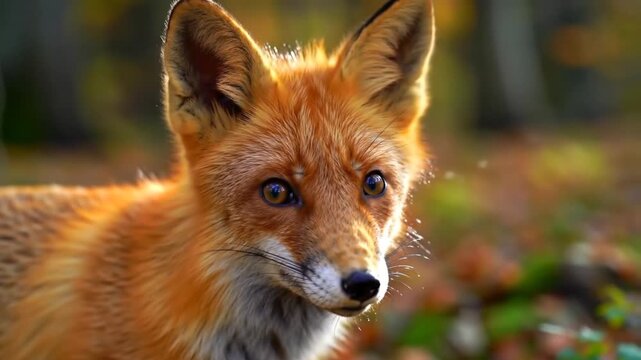 red fox in the wild