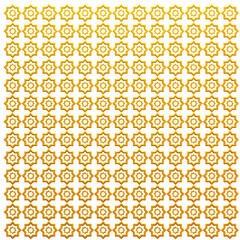 3D Golden Geometric Pattern Design