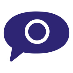 Chat Bubble Icon – Messaging and Communication Illustration