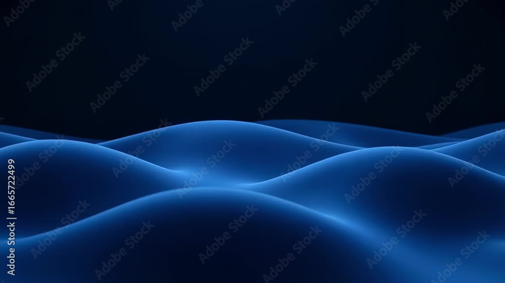 Aufkleber blue abstract waves background animation for motion graphics and design elements loopable video 1080