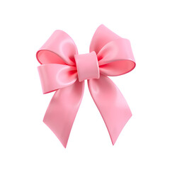 Fototapeta premium Candy Coated Glossy Pink Ribbon PNG