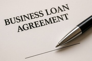 Signing a tax form document with a pen