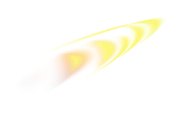 Golden Abstract Pulsing Energy Waves on Transparent Background