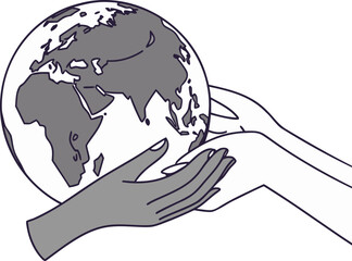 World Environment Day Nature Clipart. Save Earth Awareness Vector Illustration. Green Planet Environment Day Artwork. June 5 World Environment Day Clipart. Ecology and Sustainability Awareness Vector