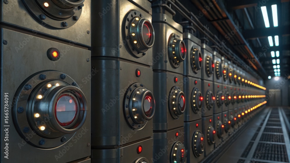 Poster modern sensors on reactor wall in fusion lab environment