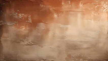 Naklejka premium Rustic Terracotta to Sand Beige Rough Plaster Gradient