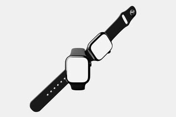 Sleek Wearable Devices with Blank Displays for Digital Mockups