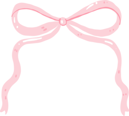 Pink Ribbon Bow Clipart, Cute Pastel Bow PNG, Kawaii Decoration Element