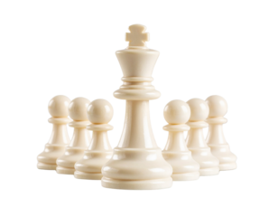 Classic White Chess Figures Collection Transparent PNG