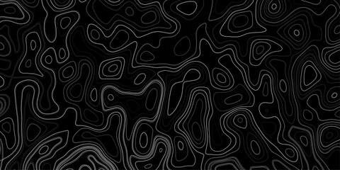 Topographic map pattern background vector. Minimalist modern contour drawing. Luxury line art background vector. Topographical line map. Geographic mountain contours vector background