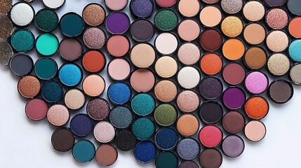 Colorful eyeshadow palette collection