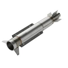 Fototapeta premium Detailed 3D Render Of A Silver Missile Isolated On Transparent Background