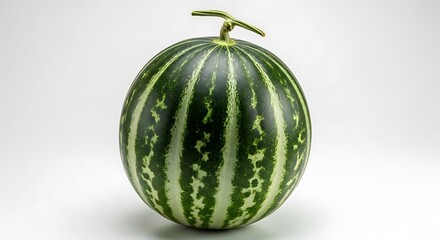 Single Green Striped Watermelon.