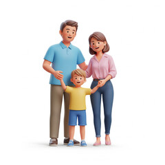 happy parents with children