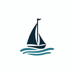 Sailing boat logo