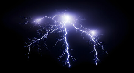 Realistic lightning bolt photo overlay texture