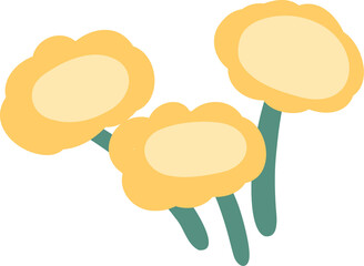 Pastel Daisy Flower Clipart, Cute Pink Floral PNG, Simple Kawaii Flower Illustration