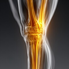 Detailed X-Ray Visualization of Human Knee Joint in Motion