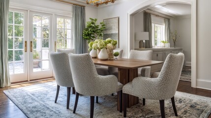 Elegant dining room interior