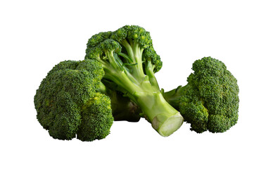 fresh broccoli isolated on white