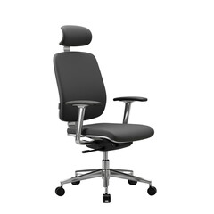 Isolated Ergonomic Office Chair on Transparent Background for Modern Business
