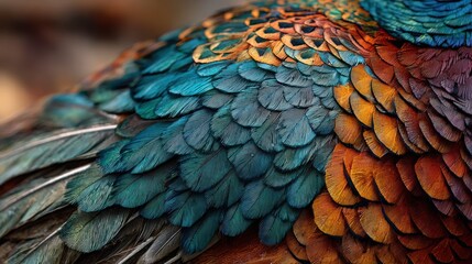 Close-up bird feathers