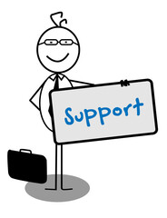 Business people vector illustration with business concept simple and giving good information