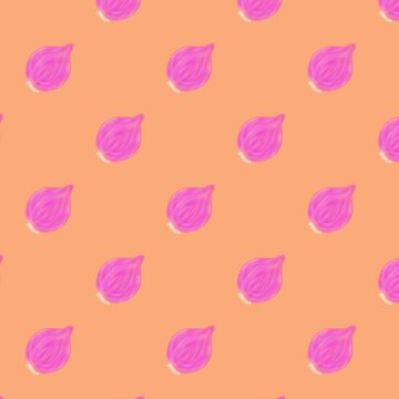 Seamless Onion Background 