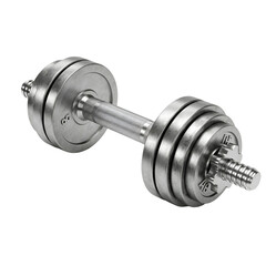 Fototapeta premium Isolated Realistic Dumbbell On Transparent Background For Fitness And Exercise