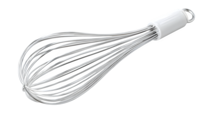 wire whisk isolated on white