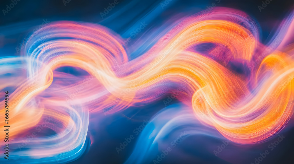 Poster dynamic abstract wave of vibrant color and energy, perfect for modern designs and concepts.