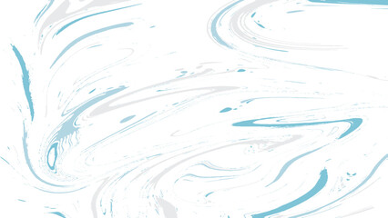 Blue and White Groovy Abstract Liquid Textures Background. Vector Art