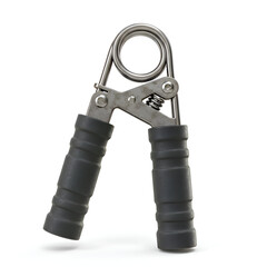 Photo Of A Hand Grip Exerciser On White Background In Close Up Shot