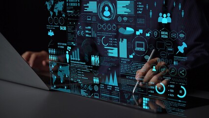 Connection network visualization showing global connection, network communication, digital connection analytic. Connect networks tool support real-time insight and improve connection system. Thunk