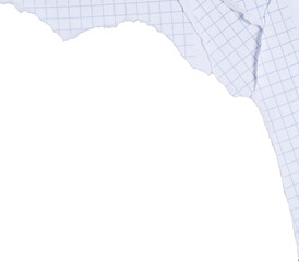 Stacked Torn Math Paper Edge Corner Frame for Student and Teacher Projects