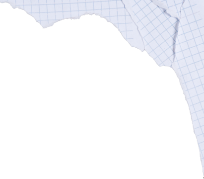 Stacked Torn Math Paper Edge Corner Frame for Student and Teacher Projects