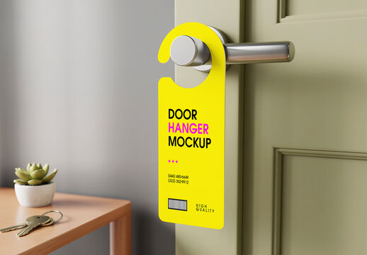 Door Hanger Mockup