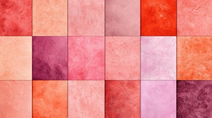 Fototapeta premium A grid of abstract artworks featuring a variety of colors and textures.