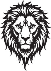 Fototapeta premium Majestic Lion Head Tattoo Vector Set vector bundle