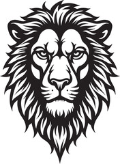 Fototapeta premium Majestic Lion Head Tattoo Vector Set vector bundle