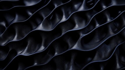 Obraz premium A close-up view of a textured surface with a repeating pattern of dark blue lines and dots.