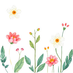 Obraz premium floral background with flowers